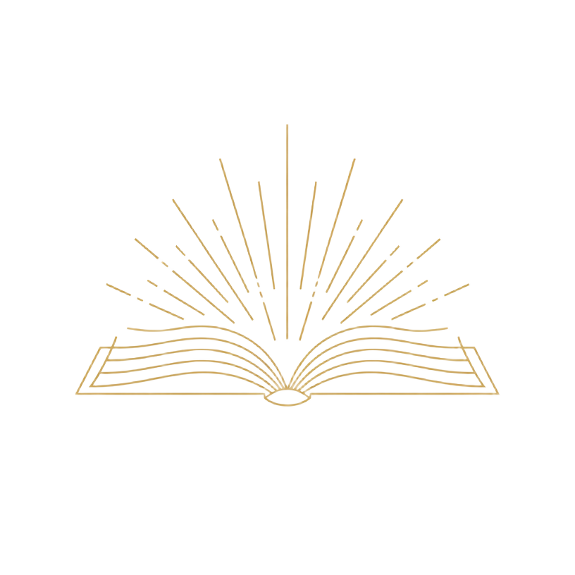 Livro aberto com raios de luz, símbolo do Antes do Trabalho